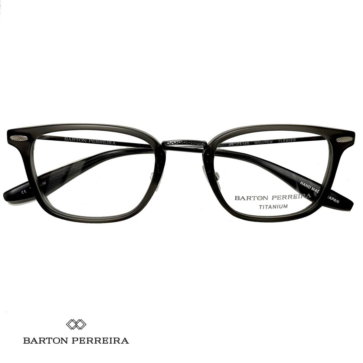 バートンペレイラ CLEAVER MDU/PEW 正規日本製 メガネ 純正ケース付き チタン素材 Barton Perreira 米国ブランド 拍卖