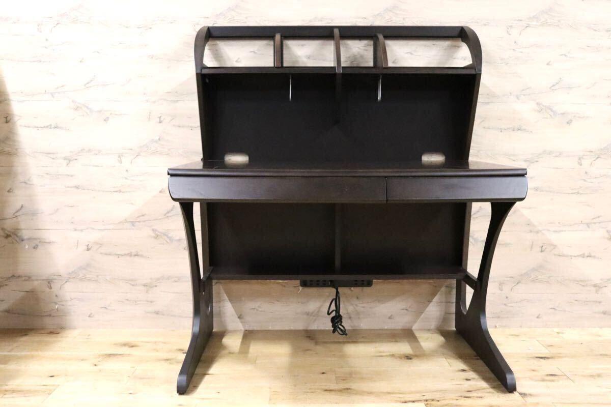 GMHN194○karimoku / カリモク SA3410 学習机 勉強机 木製デスク 作業台 ダークブラウン モダン 国産家具 美品拍卖