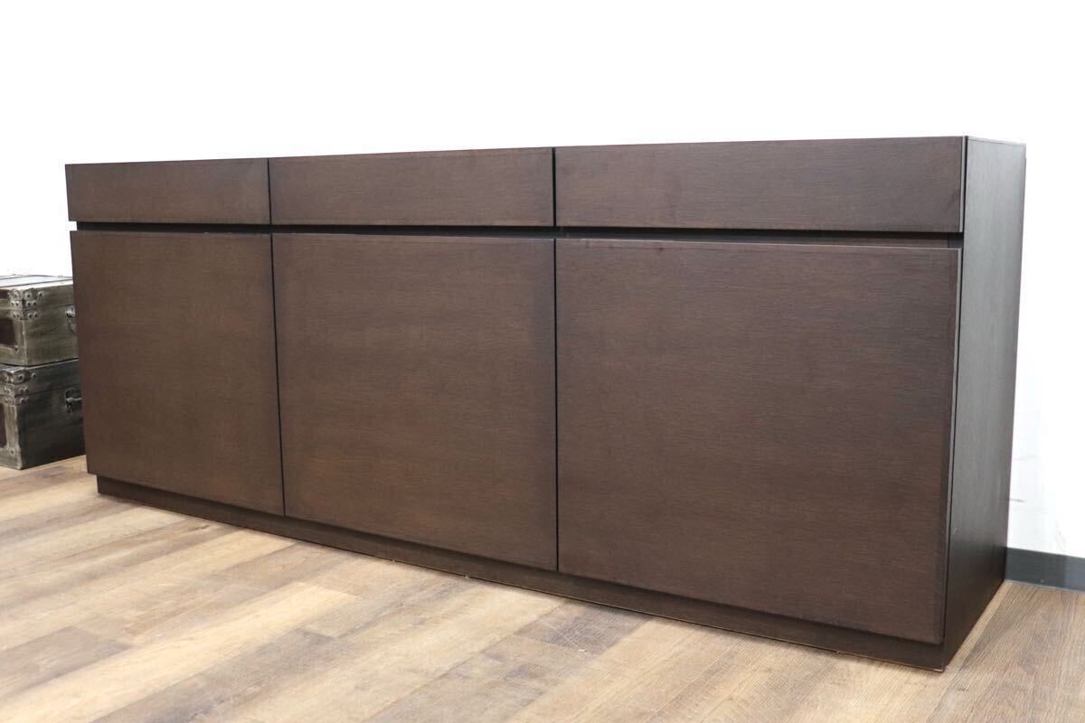 GMHN290○ACTUS / アクタス SHINE シャイン サイドボード リビングボード 飾り棚 ブラウン 北欧スタイル モダン 定価約30万 展示品拍卖