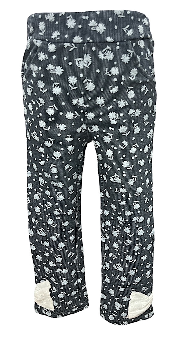 即決 新品タグ付 WILL MERY ウイルメリー★裾リボン 花柄 長パンツ★ベビー 95cm 2-3才 ¥1650拍卖