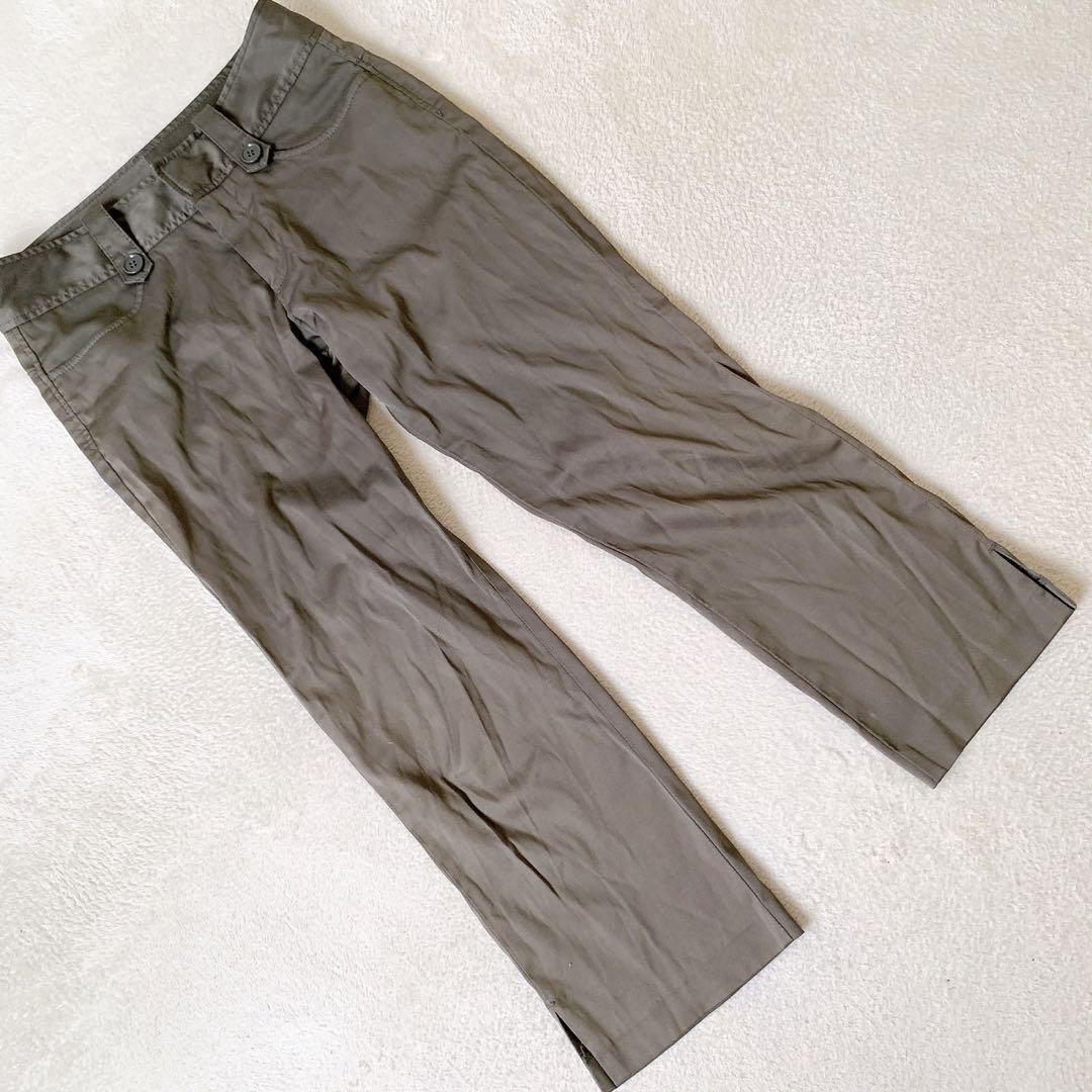 【UNIQLO】ユニクロ(F) 無地 コットン ボトムス ストレート パンツ チノパン拍卖