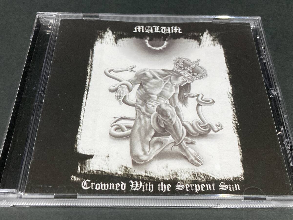 フィンランド産ブラック・メタル Malum / Crowned With the Serpent Sun 輸入盤CD メロブラ 入手困難拍卖