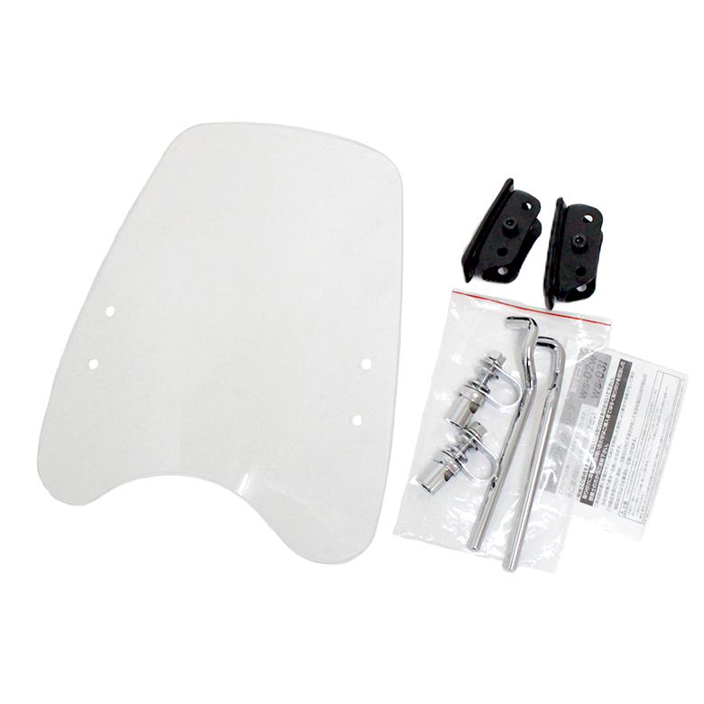 ウインドスクリーンバイザー/ウインドシールド クロスカブ CROSSCUB 対応 HONDA オフロード 汎用品 クリア JA45 CrossCub 110 JA10 AA06拍卖