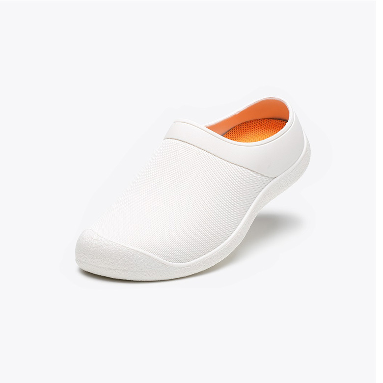 ナースシューズ 院内シューズ 白 サボタイプ (ホワイト/24.0cm) キッチンシューズ 脱ぎ履きしやすい拍卖