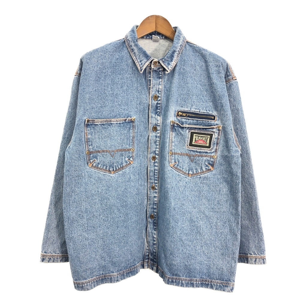 RUGGED デニムカバーオール ジャケット ブルー (メンズ L) 中古 古着 S2946拍卖