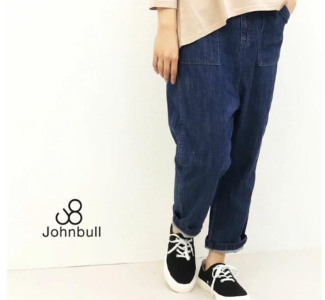 未使用 ジョンブル 日本製 ベイカーデニムパンツ ユーズドカラー SSサイズ レディース 全品送料無料 ジーンズ JOHNBULL拍卖