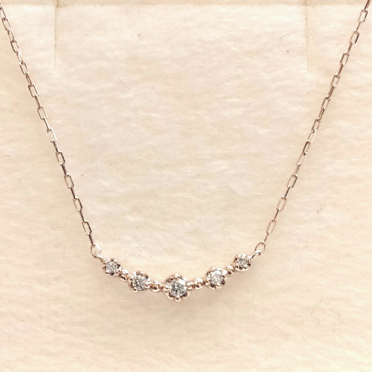 新品 正規品 4℃ ヨンドシー ネックレス ◎プレゼント 仕様◎k10 ゴールド ダイヤモンド 箱 紙袋 リボン 拍卖