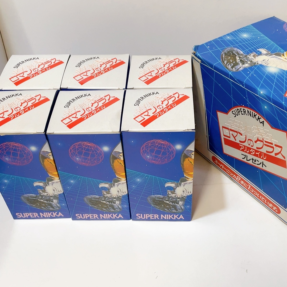 即決 送料無料 未使用 保管品★SUPER NIKKA スーパーニッカ ロマンのグラス アルタイル 6個セット拍卖