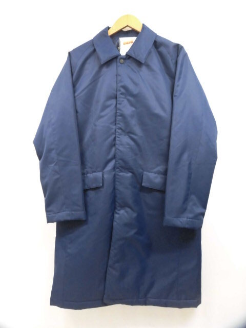 数回使用 nano universe HEATEAS ナノユニバース 672-0211002 BA02COT002GR 暖トリオ 中綿コート 中わた アウター 吸湿発熱 ネイビー 紺 S拍卖