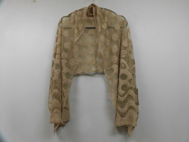 新品 BALENCIAGA バレンシアガ ドット 柄 レース ストール メッシュ 水玉 ベージュ 拍卖