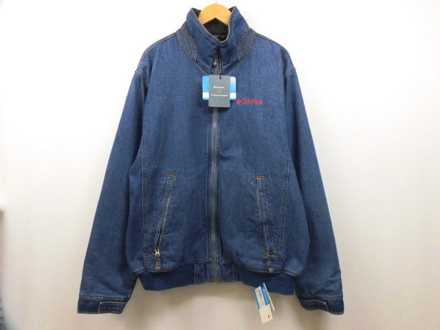 新品 定価26,400円 Columbia × Dr.Denim Honzawa コロンビア 本澤裕冶 デニムジャケット PM3411 裏フリース インディゴブルー 青 XLサイズ拍卖