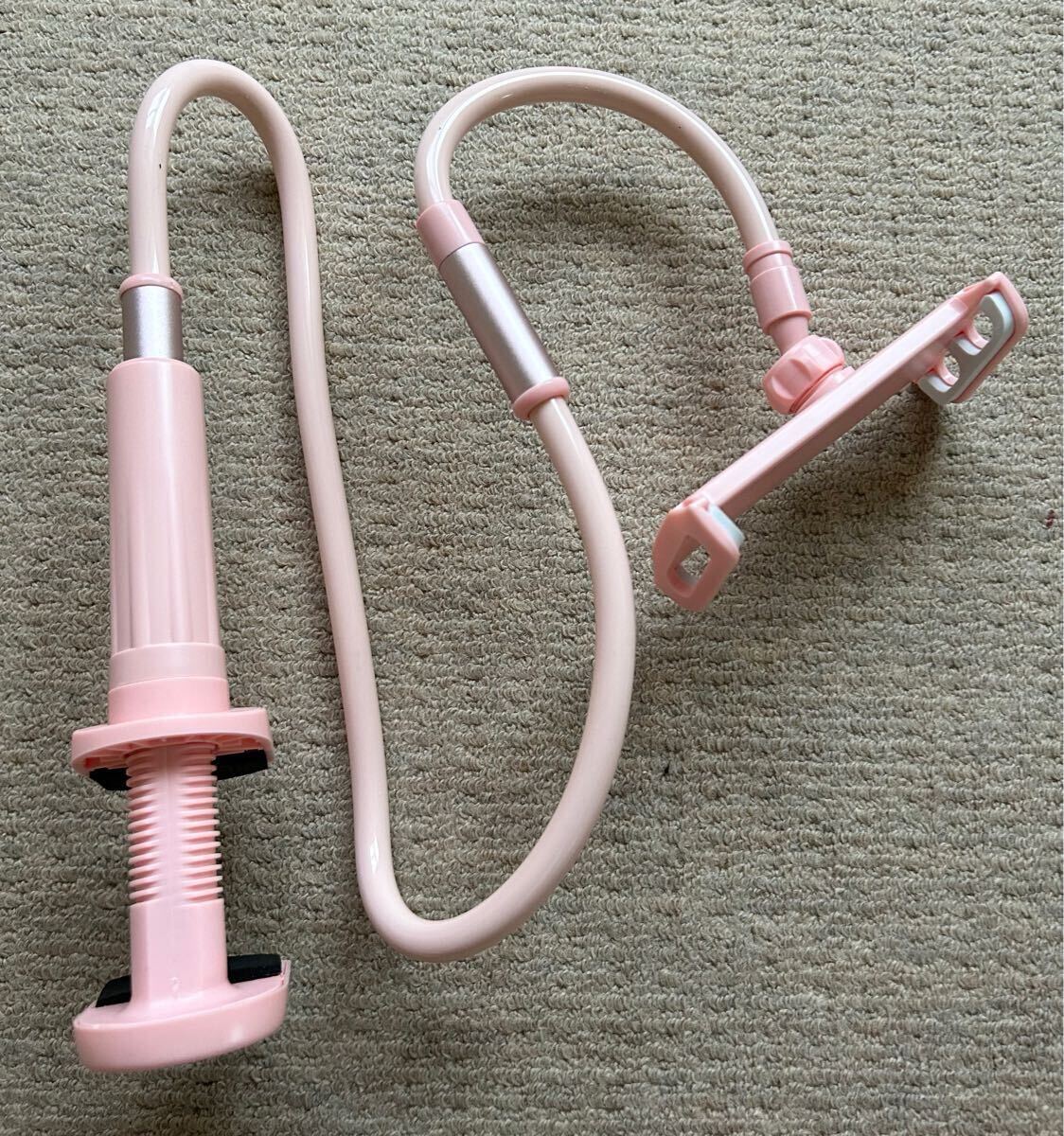 即決 ロングアームスタンド スマホスタンド スマホアームスタンド ピンク 送料無料 アームスタンド 長さ1mのロングアームです♪拍卖