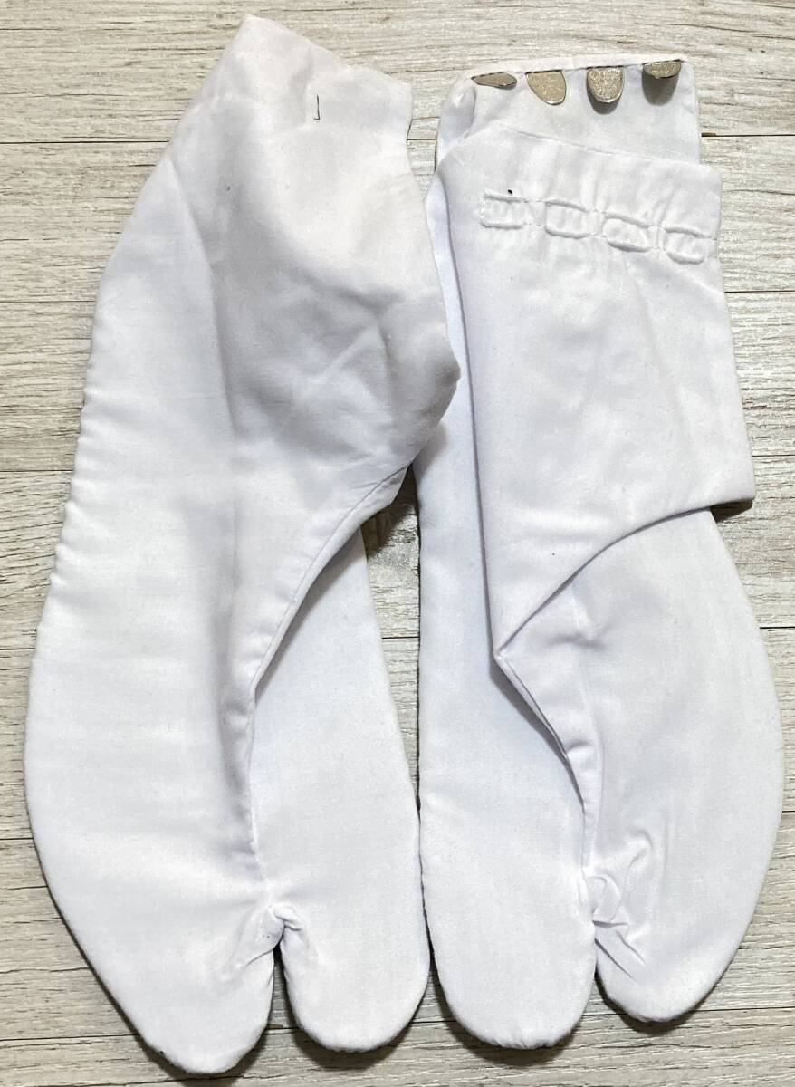 足袋③ 23cm ★ 白地 ブロード地 ブロード足袋 和装 着物 着付け 訪問着 留袖 タビ拍卖