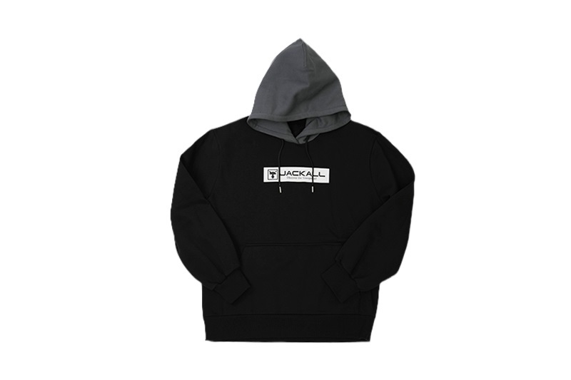 ジャッカル★プルオーバーフーディ★JK01420204★#ブラック×グレー★Lサイズ拍卖