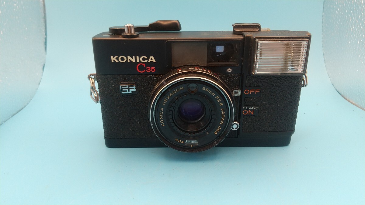 K586 KONICA C35 EF /フィルムカメラ /コニカ/コンパクトカメラ/ 動作未確認 現状品 JUNK拍卖