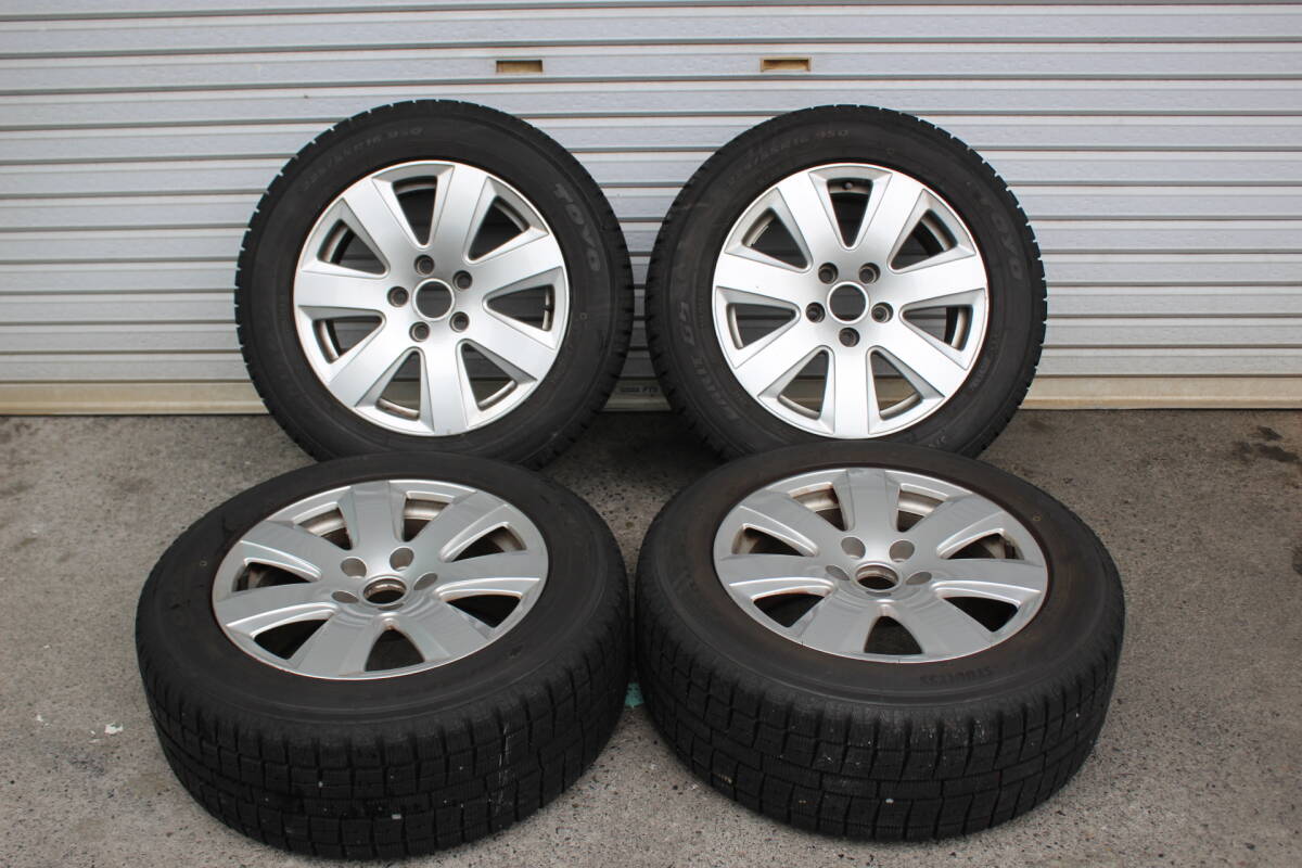 225/55-16 アウディTTクーペ純正ホイルバリ山トーヨースタットレスタイヤ4本セット拍卖