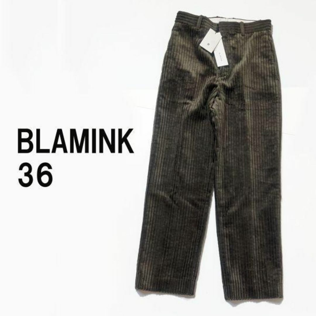 ブラミンク BLAMINK 36 コーデュロイパンツ オリーブ 241001-6拍卖
