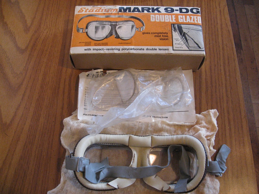 幻のヴィンテージモデル☆スタジアム ゴーグル MK.9-DG ダブルレンズのハイスペック仕様☆未使用保管品☆ストラップ難あり☆拍卖