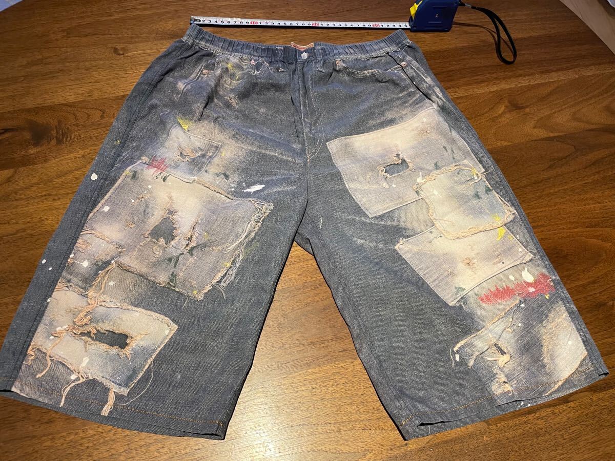 ●Levis●リーバイス●ダメージ●リアルプリント●ショートパンツ●ステテコ●501XX●メンズ●サイズL●中古美品拍卖