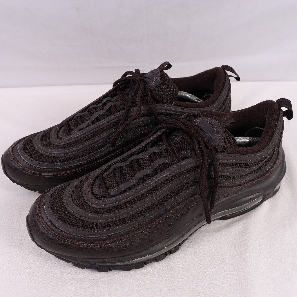 AIR MAX 97 SE 30.0cm/NIKE エア マックス 97 SE ナイキ 古着 中古 こげ茶 ダークブラウン スニーカー xx8521拍卖