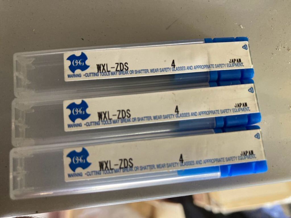 新品未使用未開封 OSG WXL-ZDS4 超硬工具 3本セット ザグリ加工 側面加工 エンドミル【値下げ】拍卖