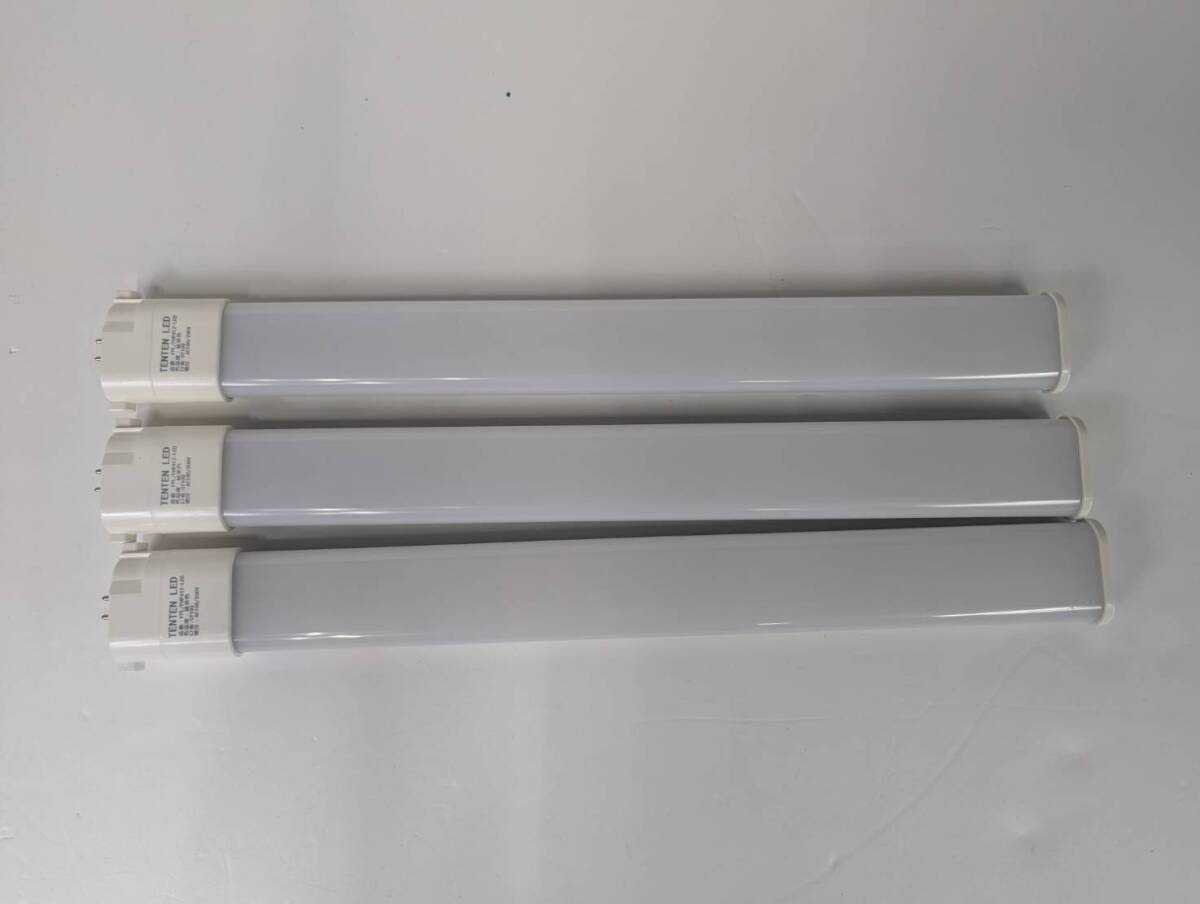 240228-1 FPL32W形 コンパクトLED 3本セット ツイン型 昼光色 18W 色温度6000k 口金GY10q拍卖