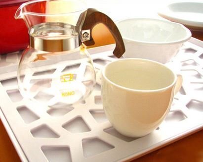 多機能トレイ シンプルモダン 水切り付き ホワイトDJ402拍卖