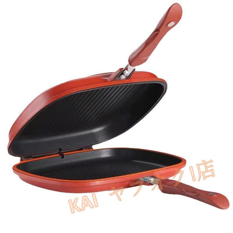 ☆新品魚焼きグリル 魚焼きロースター 魚焼き器 フライパン IH対応 ガラス窓付フィッシュロースター拍卖