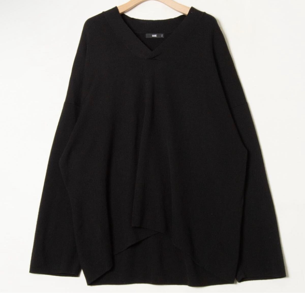 美品●HARE ハレ Vネック オーバーサイズ ニット 長袖 メンズS拍卖