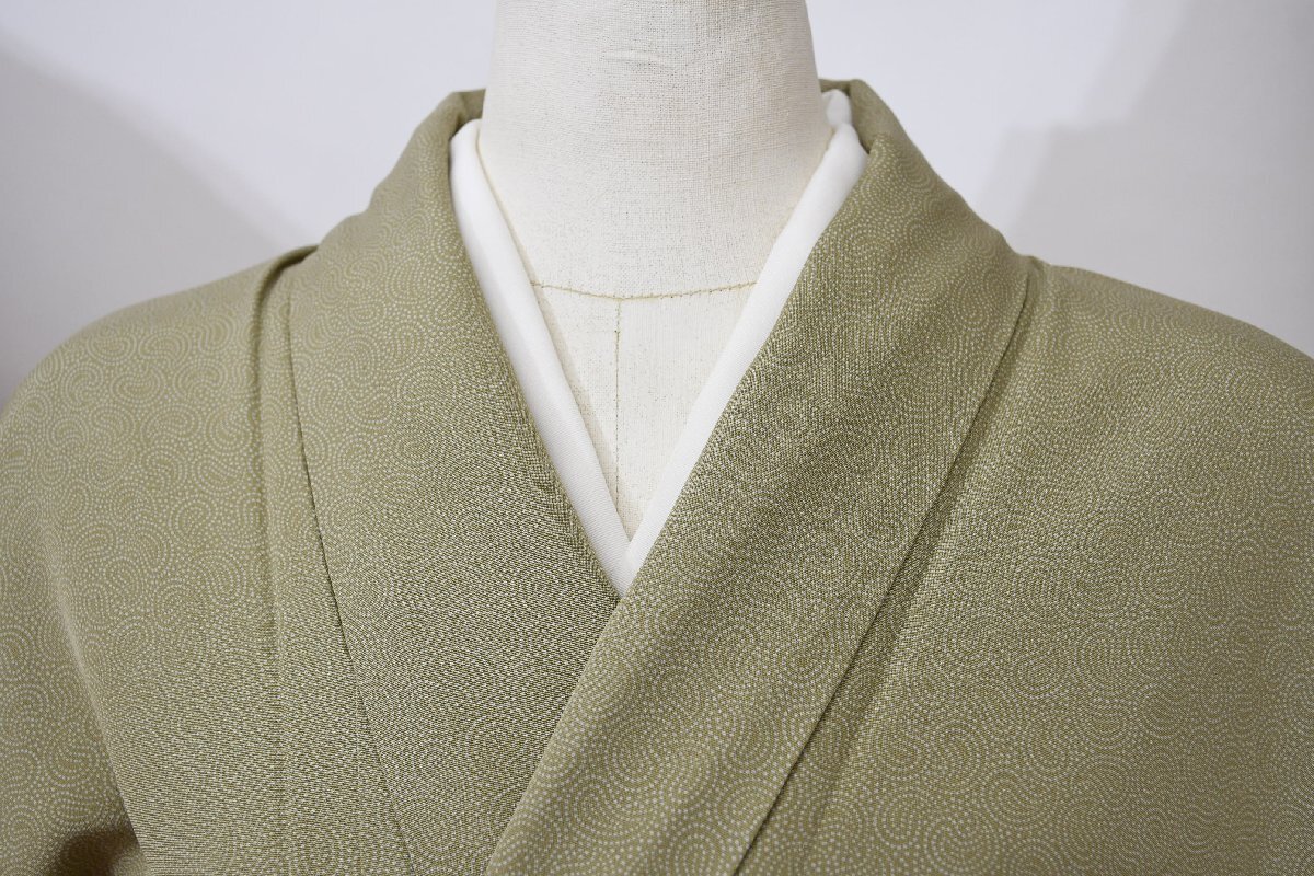 小紋 着物 袷 ペイズリー柄 身丈151cm 裄丈62.5cm ★ kb-6313 桜庭呉服店拍卖