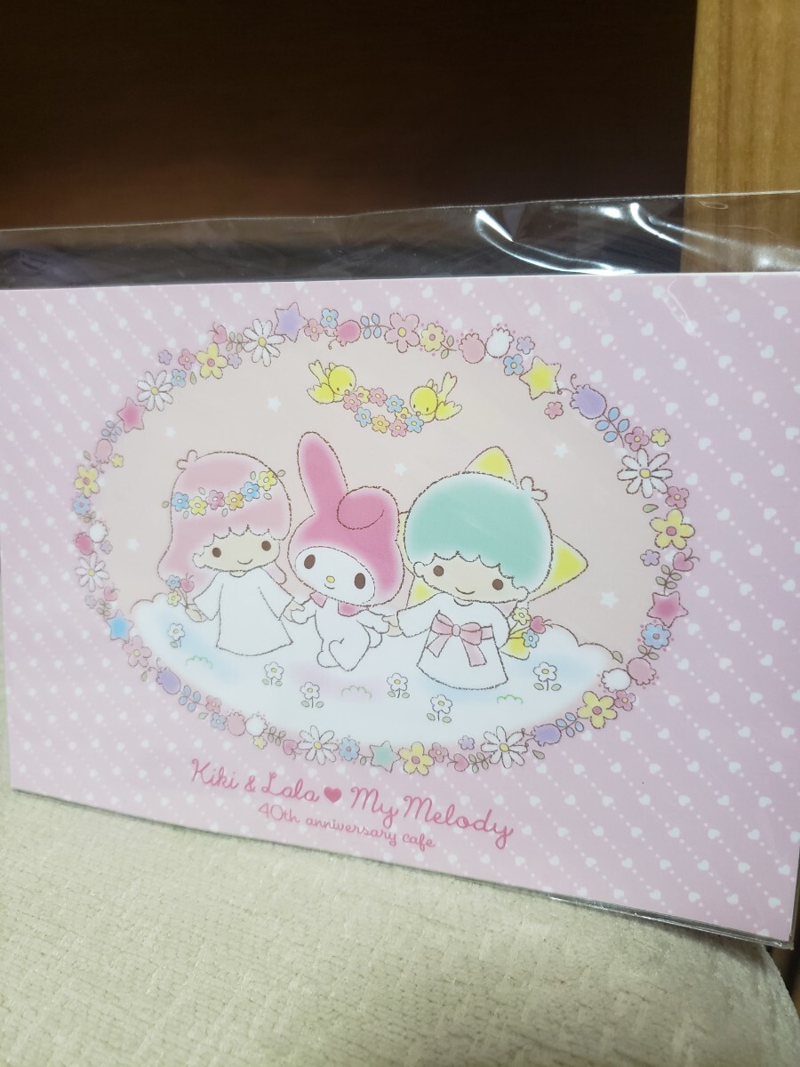 キキララ マイメロ キキ&ララ マイメロディ カフェ 限定 ポストカード セット 40th バースデーカード 拍卖