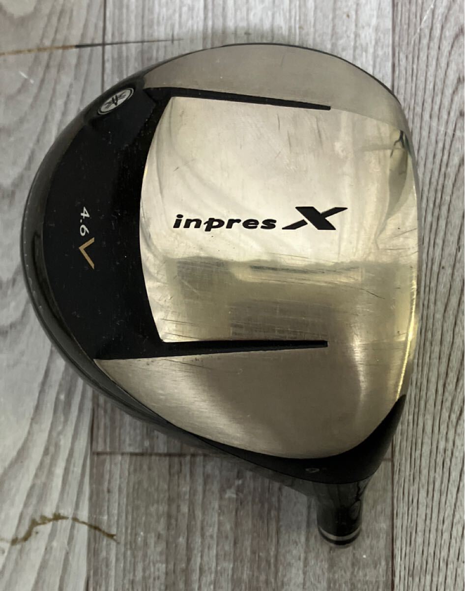 ☆☆ 送料無料 ☆☆ YAMAHA ヤマハ inpres X インプレス エックス 4.6V ロフト9° ドライバー ヘッドのみ 単品拍卖