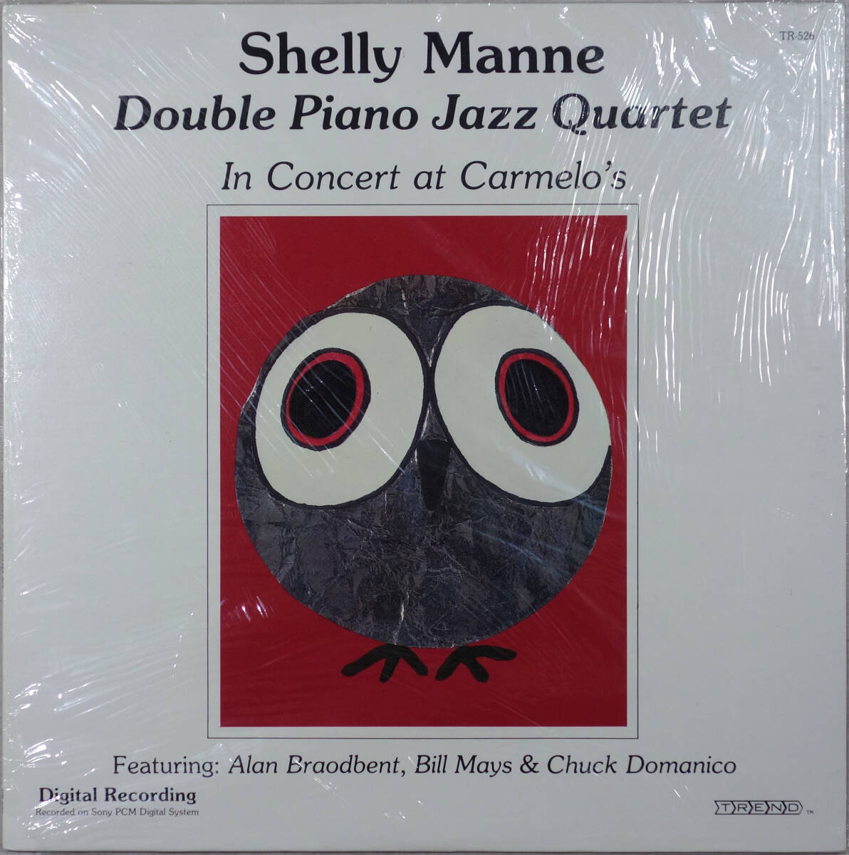 ◆SHELLY MANNE DOUBLE PIANO JAZZ QUARTET/IN CONCERT AT CARMELO'S (US LP/Sealed) -Alan Braodbent, Bill Mays, Chuck Domanico拍卖