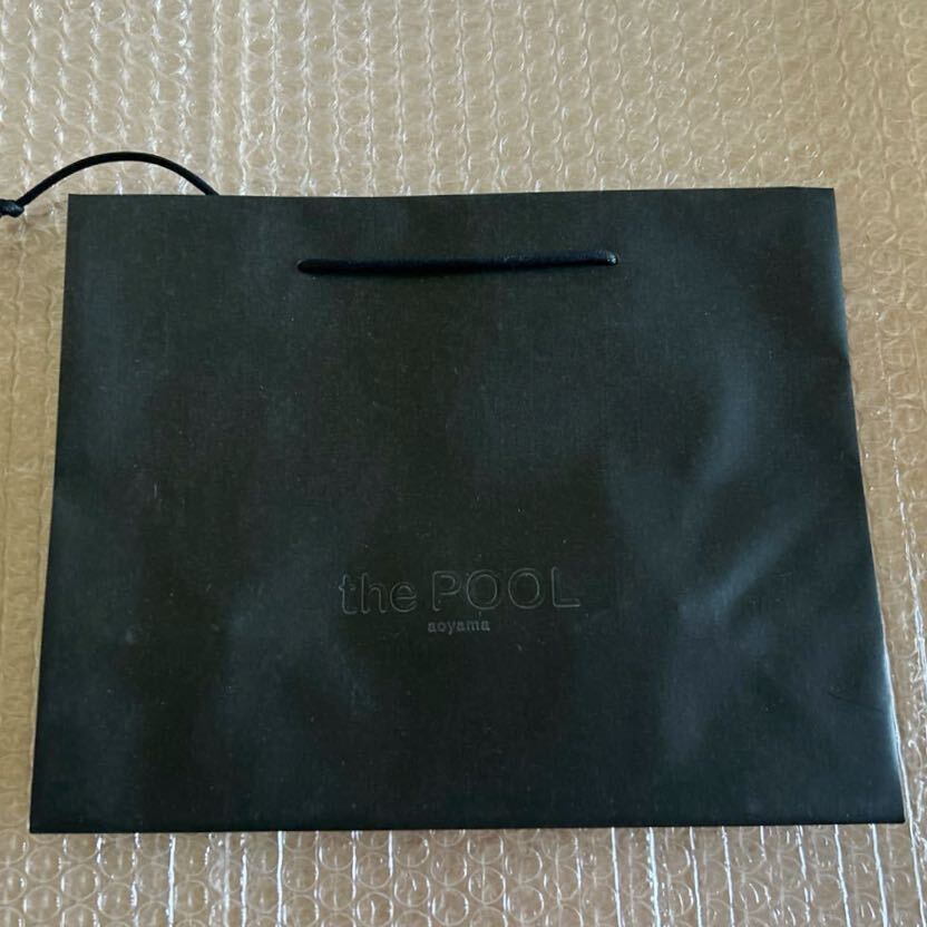 the POOL aoyama ショッパー 黒 小サイズ プール 青山 ショップ袋 バッグ バック 紙袋拍卖