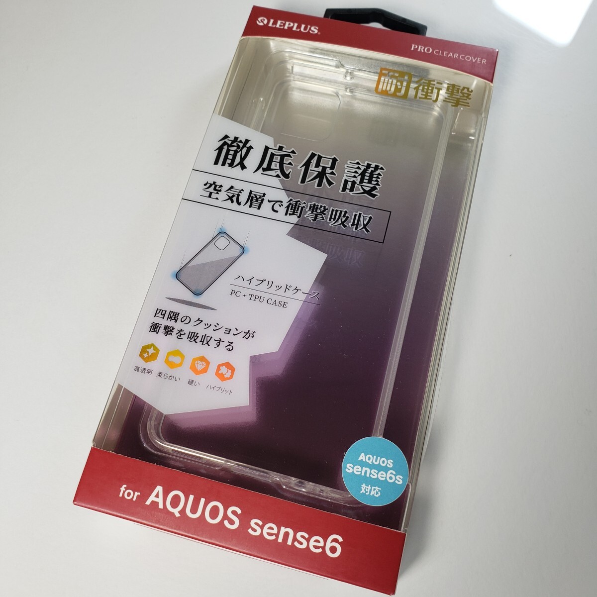 AQUOS sense6/6S ハイブリッドケース クリア 0271拍卖