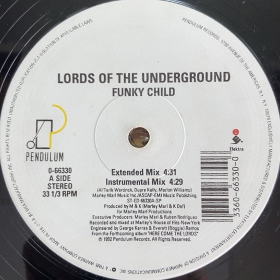 LORDS OF THE UNDERGROUND FUNKY CHILD (RE) 12インチ シングル拍卖