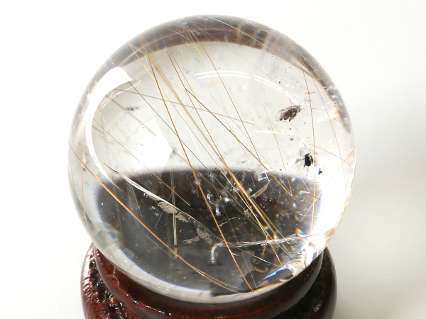 ☆天然石卸☆超激レア!!☆完全別格品☆ガネッシュヒマール水晶☆ルチルクォーツ×アイリス玉SSA※バツグンの透明度※ファイナルクオリティ拍卖