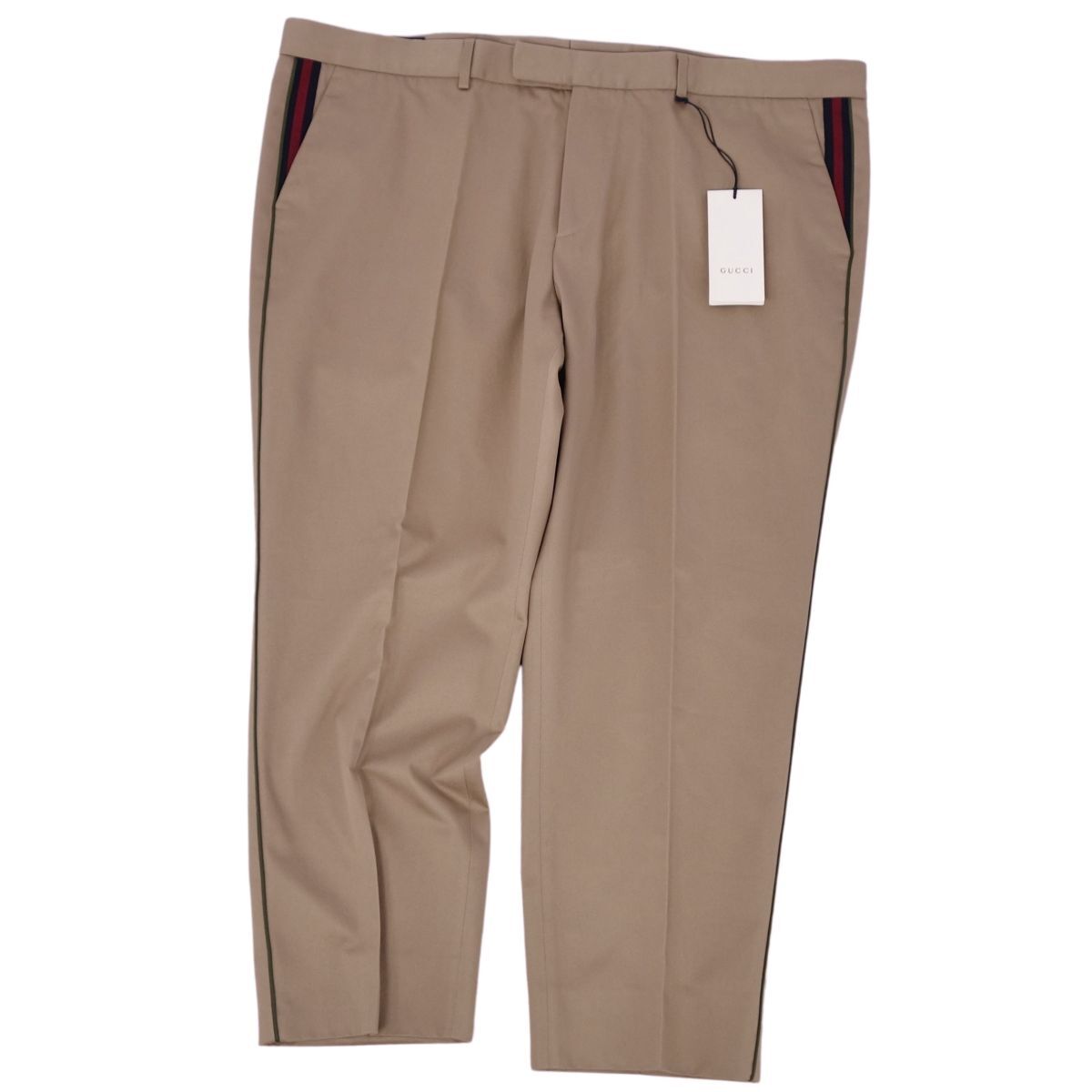 極美品 グッチ GUCCI 2022SS パンツ コットン シックスティーズ スラックス フルレングス ボトムス メンズ 60 cf09me-rm10r07126拍卖