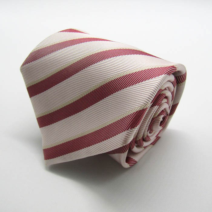 シンプルフレーズクラバット ブランド ネクタイ ストライプ柄 シルク PO メンズ ホワイト SIMPLE PHRASE CRAVAT拍卖