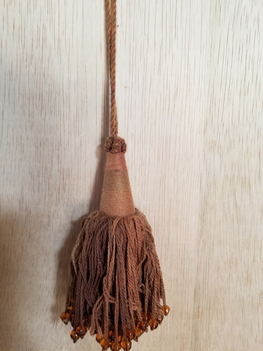 フランス アンティーク タッセルフリンジ カーテン アクセサリー ビーズ拍卖