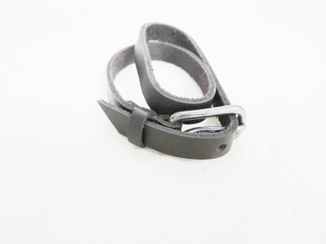 レザー&シルバー 新品未使用 ブレスレット BROWN拍卖