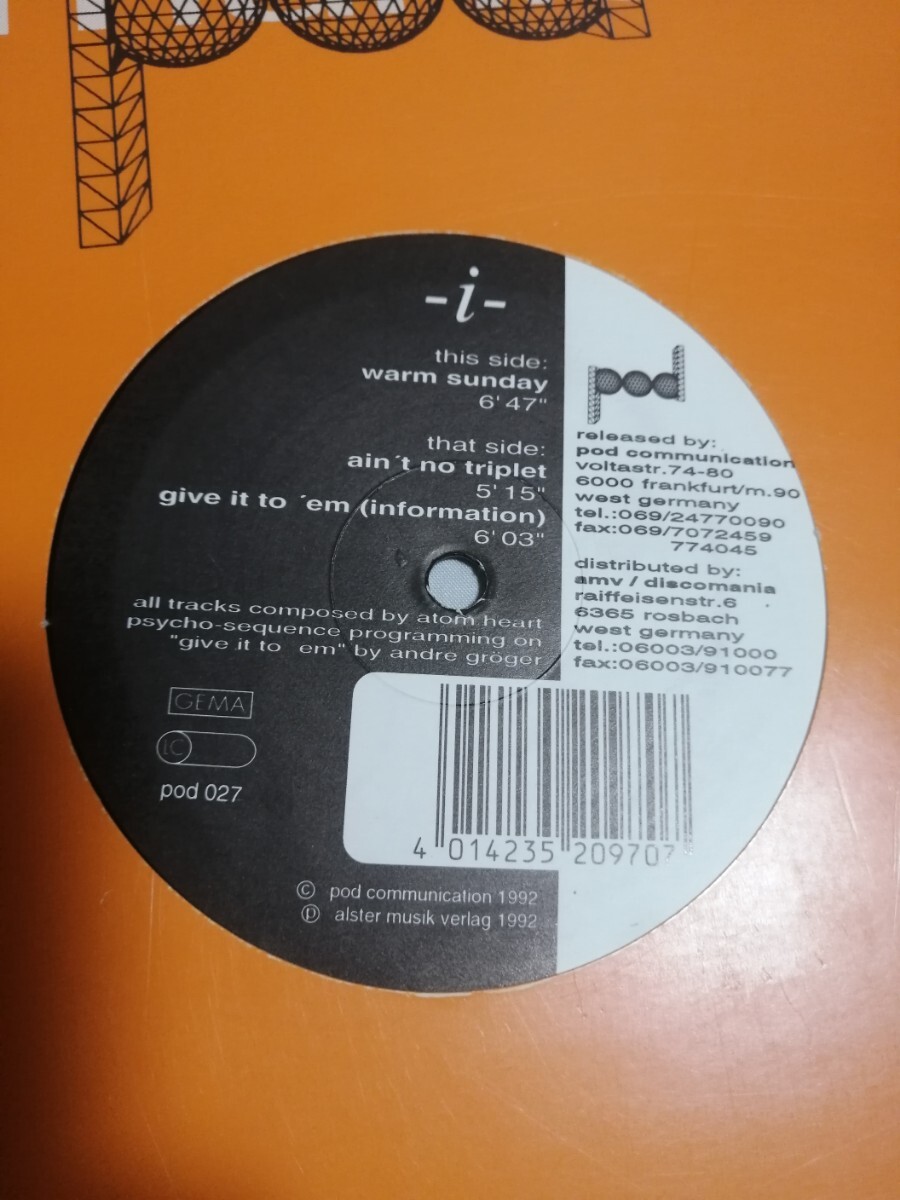 90s テクノ 12 i - Warm Sunday 拍卖