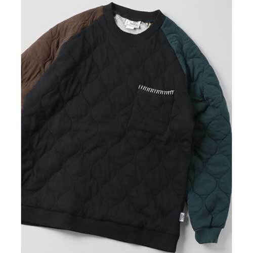 GYM MASTER ジムマスター G433767 ウェーブキルトクルーネック オリーブクレイジー Mサイズ 新品拍卖