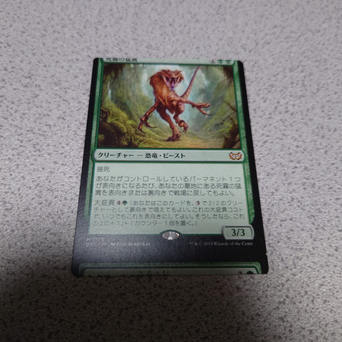 MTG DSK 死霧の猛禽 日本語 一枚 エラー ダスクモーン:戦慄の館 統率者デッキ DSC 即決拍卖