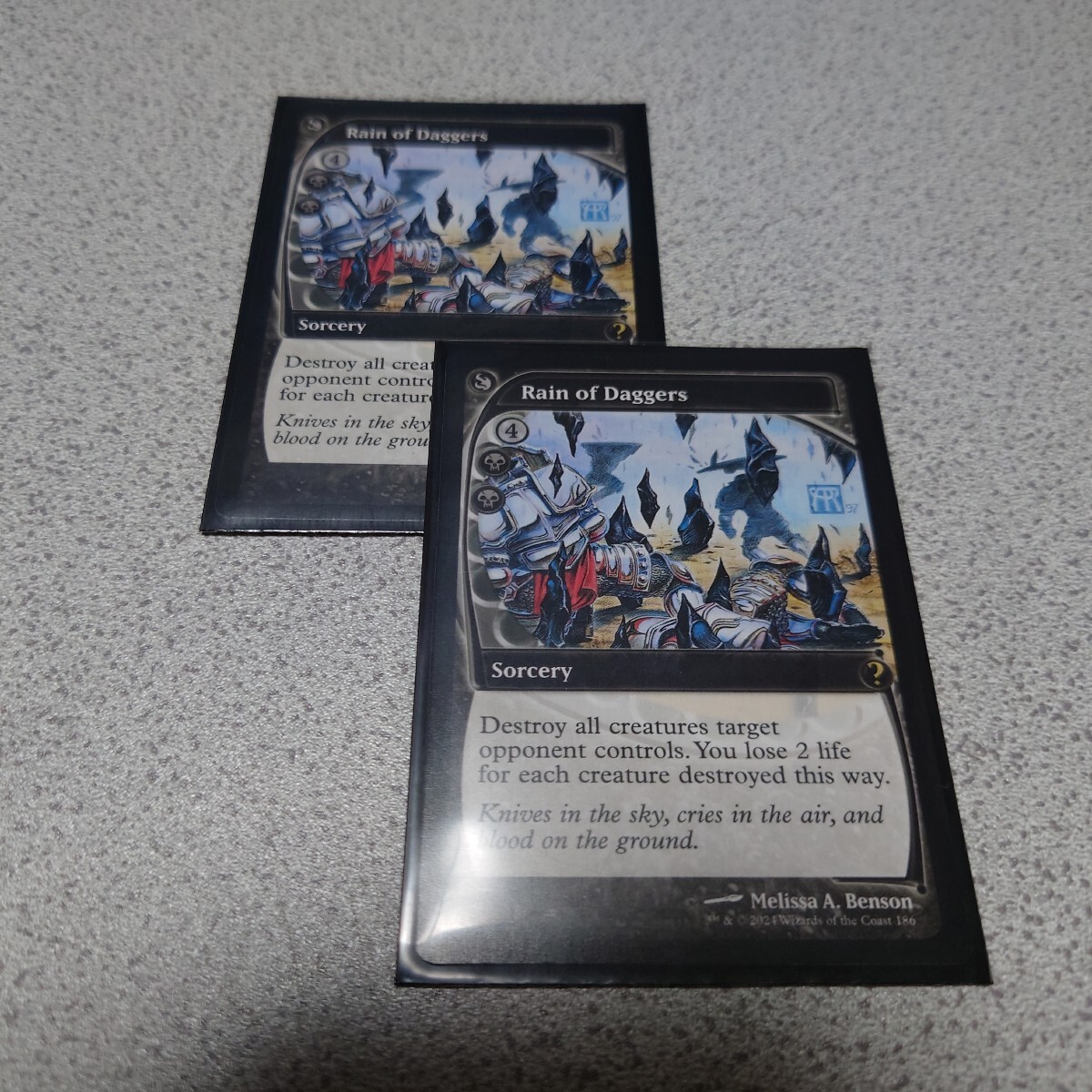 MTG MB2 短剣の雨 英語 二枚セット 未来予知 ミステリーブースター2 即決拍卖