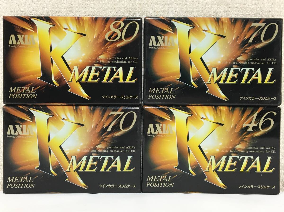 ●○シ361 未開封 カセットテープ AXIA METAL POSITION KMETAL/80 他 4本セット○●拍卖