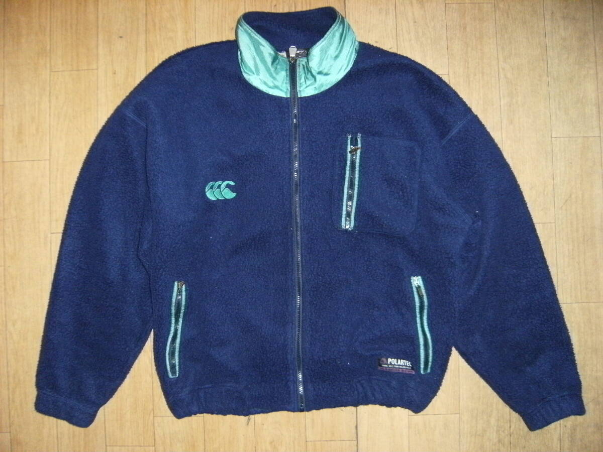 昭和レトロ★当時物 CANTERBURY カンタベリー フリース ジャンパー ジャケット ポーラテック★ラグビー アメフト 登山 キャンプ アウトドア拍卖