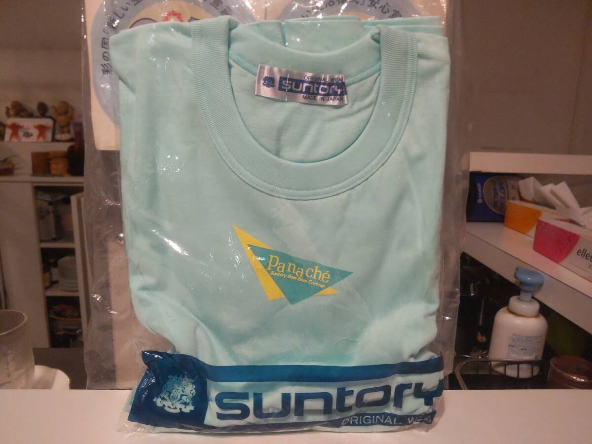 非売品★廃番★昭和レトロ★日本製★80年代★当時物 SUNTORY サントリー ビール カクテル Panache パナシェ Tシャツ★キャンギャル お酒拍卖