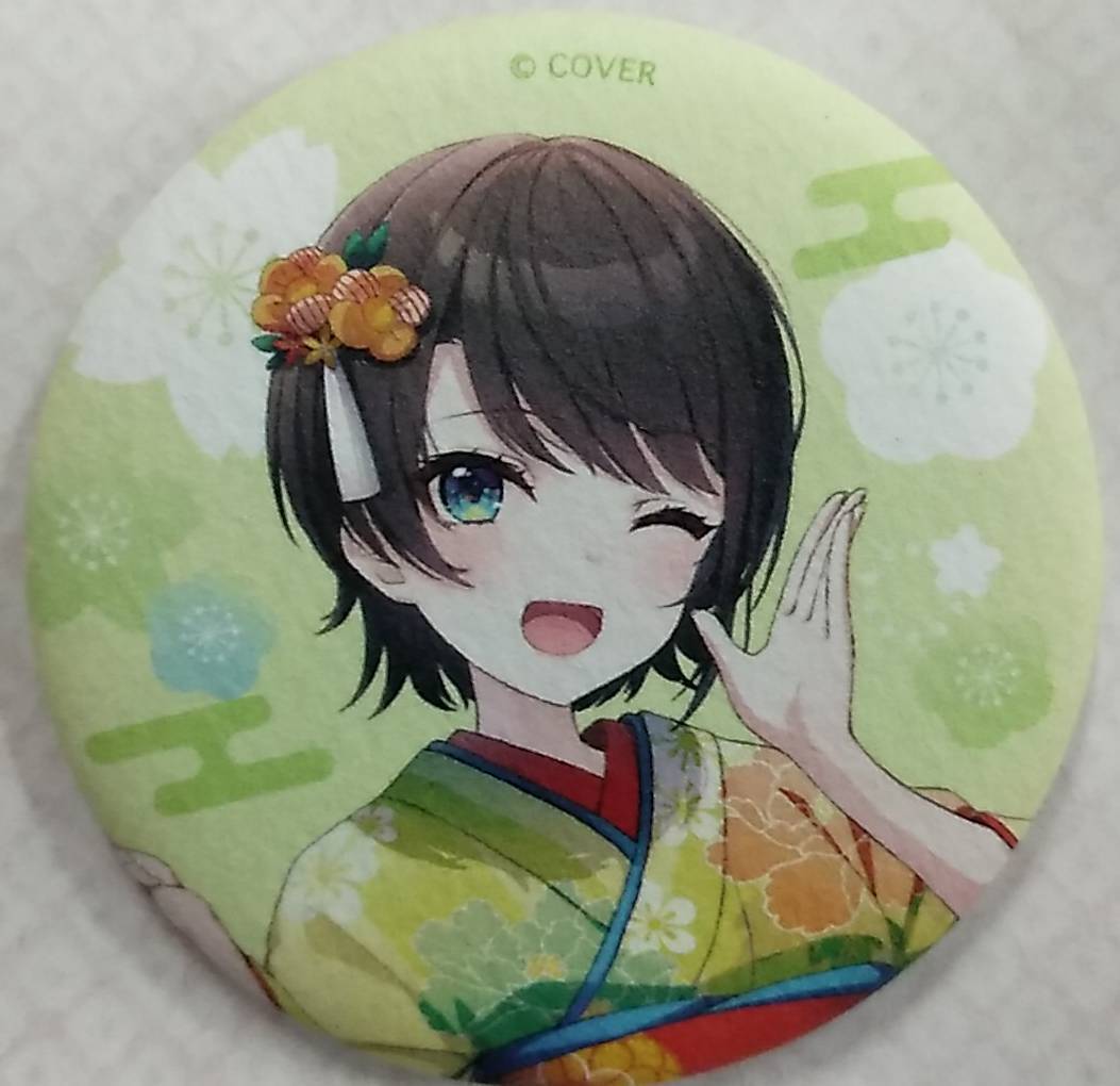 ほろ~かる京都編 トレーディング和紙缶バッジ 大空スバル【HOLOCAL in KYOTO Button Badge Oozora Subaru ホロライブ hololive Vtuber】拍卖