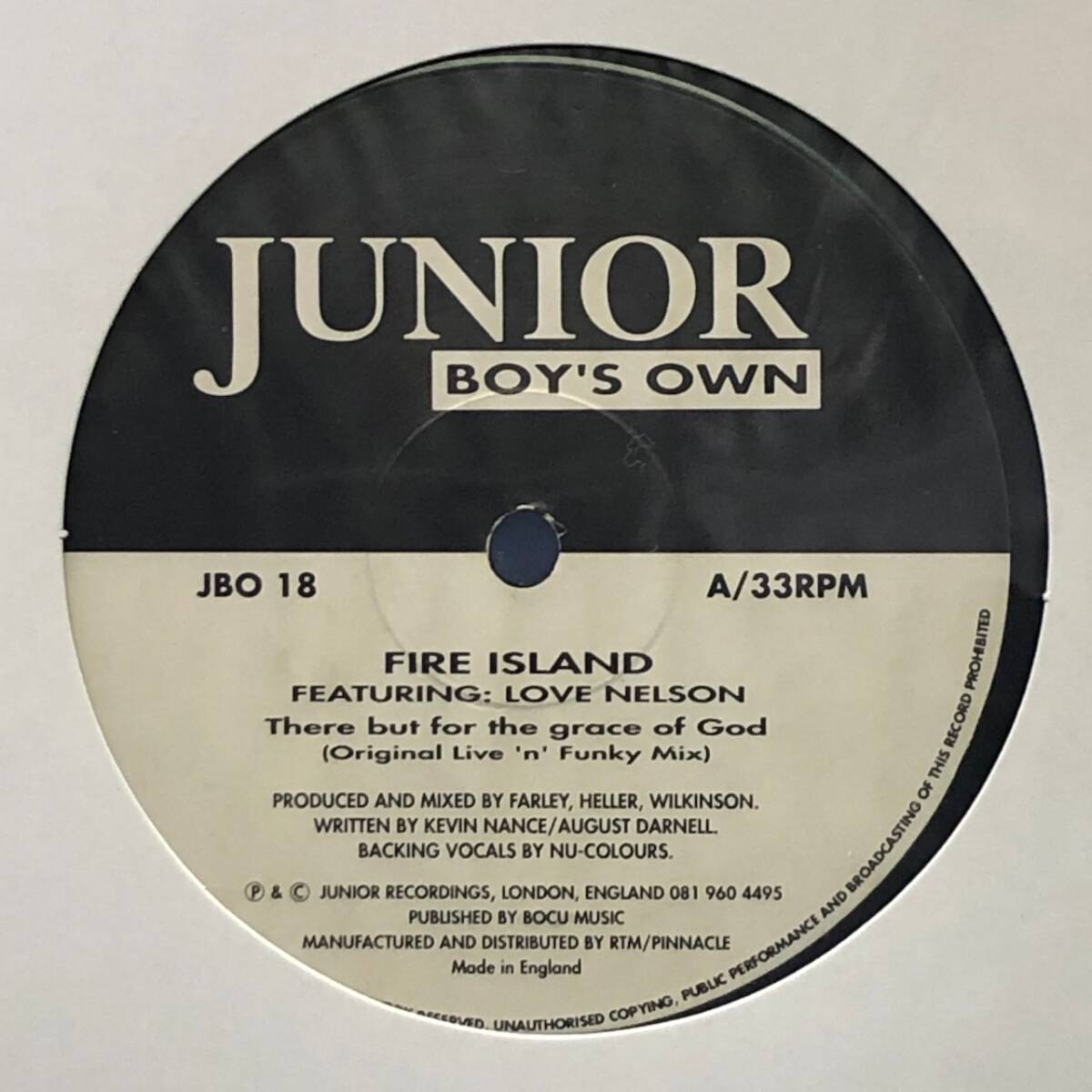 ★Fire Island Featuring: Love Nelson - There But For The Grace Of God(★ほぼ美品!)拍卖